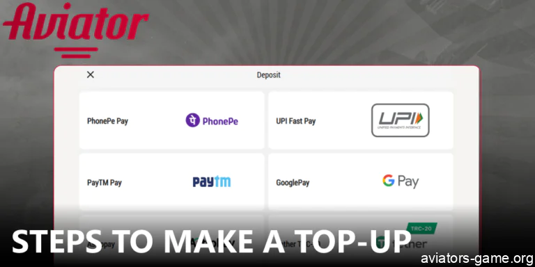 Guide on making deposits on Parimatch for Aviator players